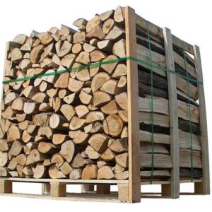 Holzscheite, Länge 50 cm, Palette mit 1,5 Ster